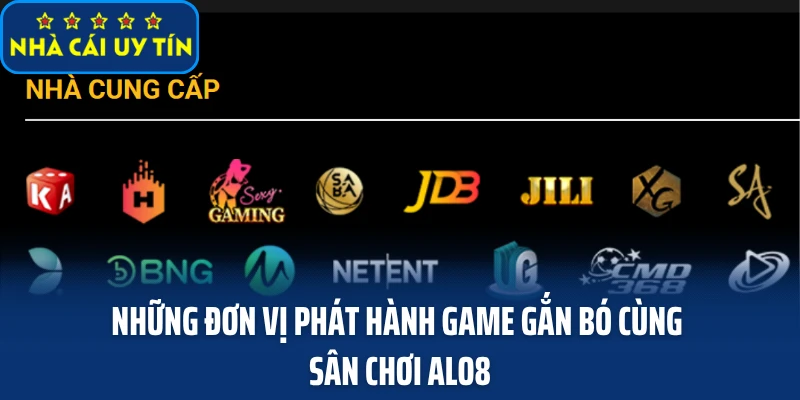 Những đơn vị phát hành game gắn bó cùng sân chơi ALO8